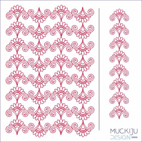 Stickdatei 13x18 “FullCover Mehndi 3” +Bonus
