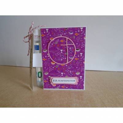Geldgeschenk  Konfirmation,Mädchen, Reagenzglas ,Verpackung ,Geldverpackung Wunscherfüller,Konfirmation,Rosa