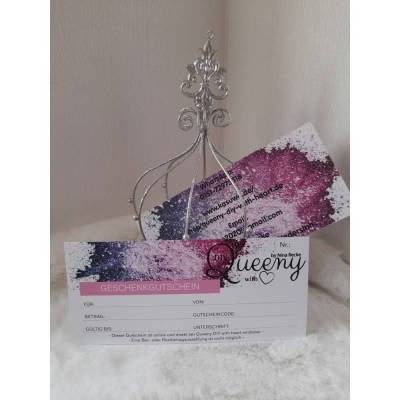 Geschenkgutschein für jeden Anlass – Queeny DIY with heart online & vor Ort einlösen