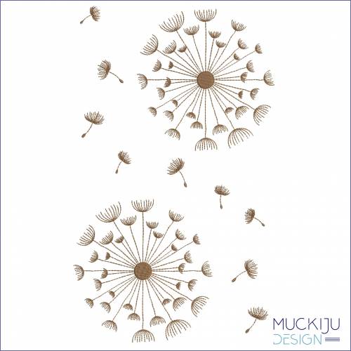 Stickdatei 16x26 “FullCover Pusteblume 2”  +Bonus
