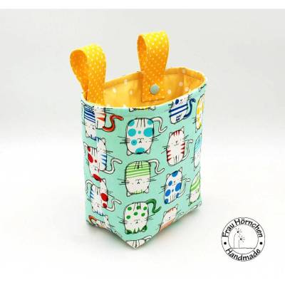 Lenkertasche für Laufrad (gefüttert mit Wachstuch) * Dreirad * Katzen