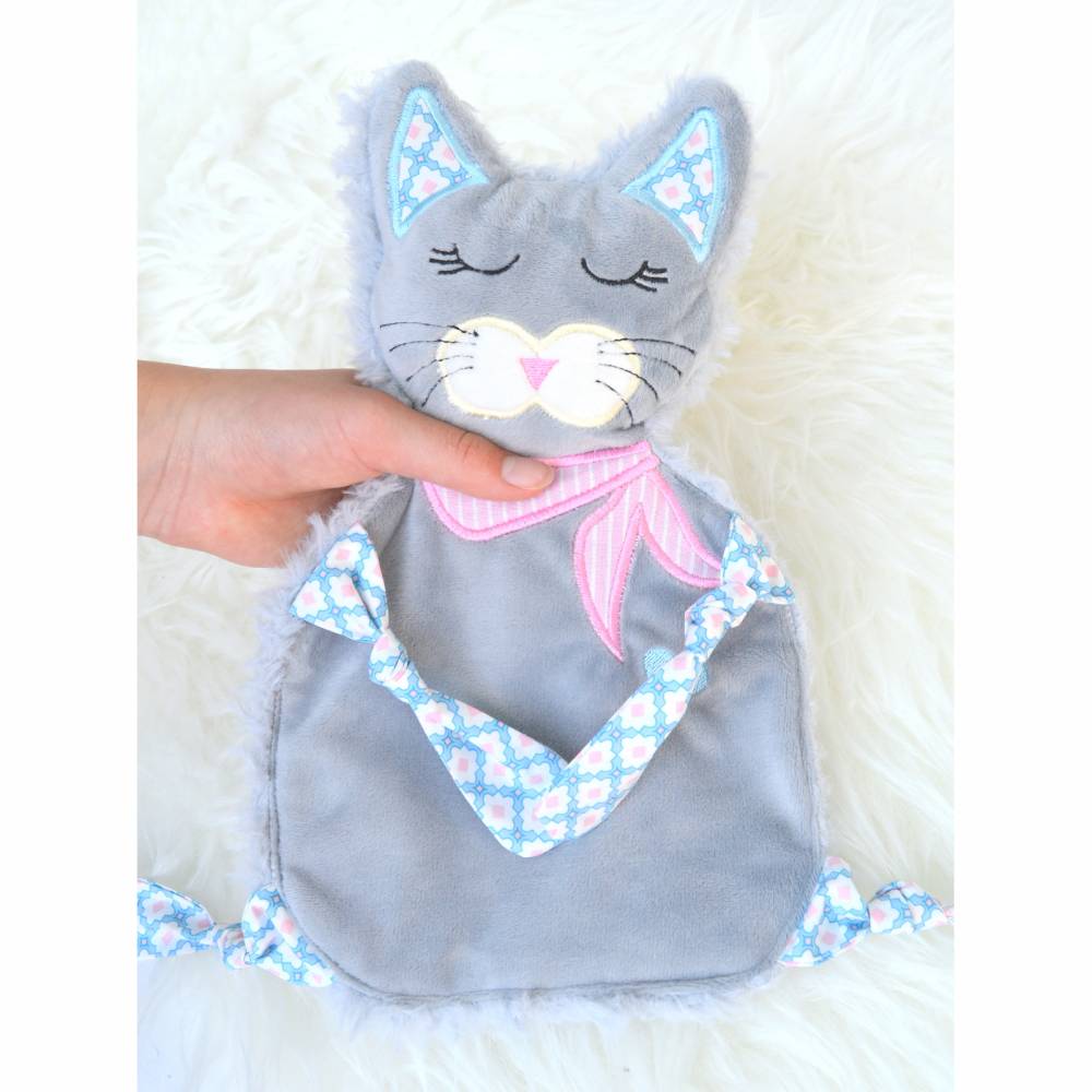 ITH Stickdatei Katze Kimba Schmusetuch 18x30cm Bild 3