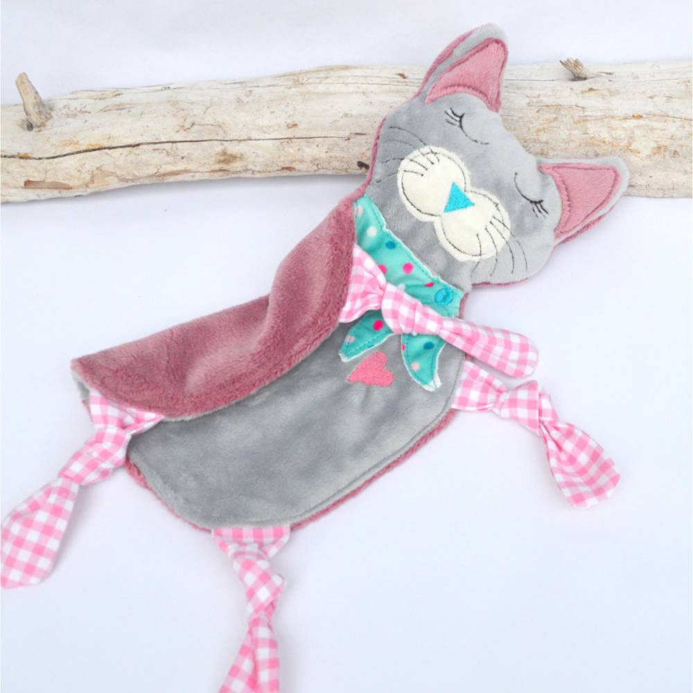 ITH Stickdatei Katze Kimba Schmusetuch 18x30cm Bild 5