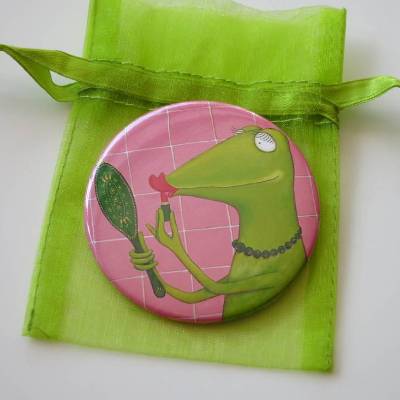 Fiona, die Beauty-Queen, Taschenspiegel, Beauty Geschenk, Wellness Geschenk, Make Up Geschenk, Schminkspiegel