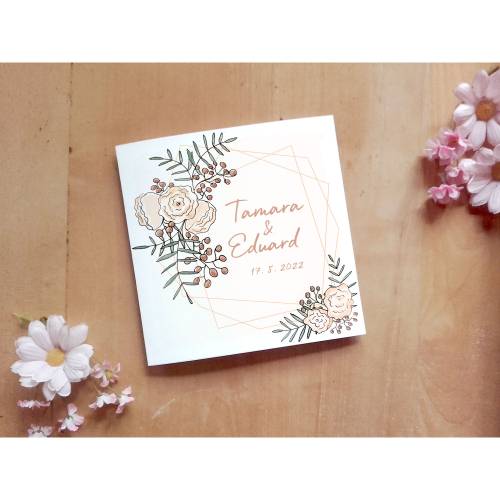 Hochzeitsdesign Aquaflowers Printable DIY