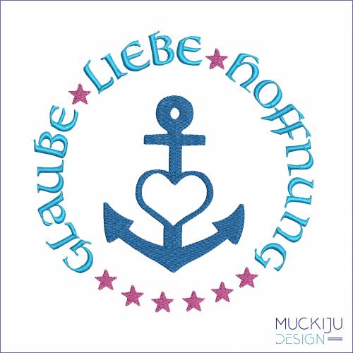 Stickdatei 10x10 “Glaube – Liebe – Hoffnung”