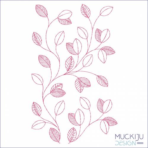Stickdatei 18x30 “FullCover Leaves 2”