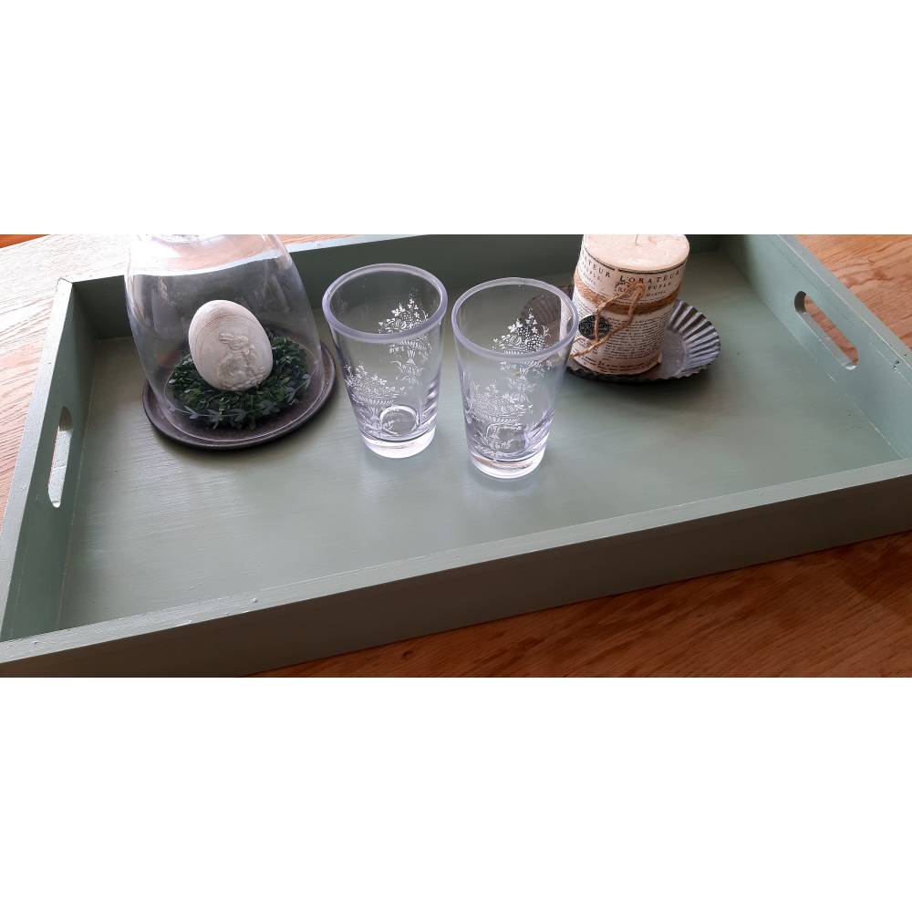 Großes Landhaus Tablett 60 cm x 40 cm