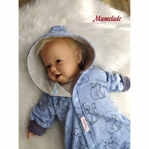 Baby - Jumper Füchse, blau gr. 50/56