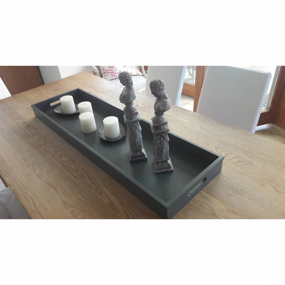 Großes Landhaus Tablett 100 cm x 30 cm