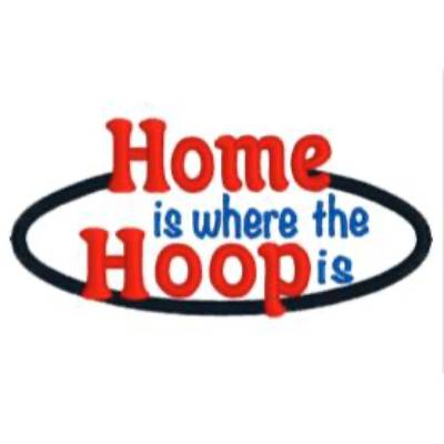Stickdatei  Schriftzug "Home is where the Hoop is"