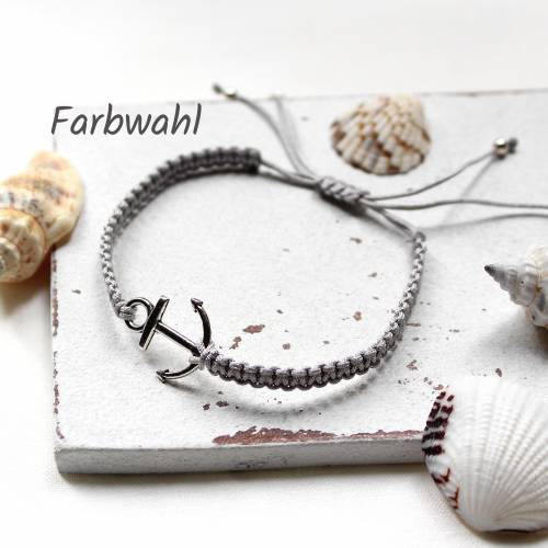 Anker • Armband Makramee | Armschmuck | Geschenkidee Frau | Freundin | Schwester | Mama | Mann
