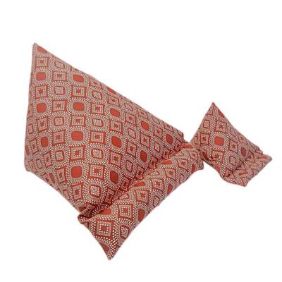 Tabletkissen, Handysitzsack, Kissen für E-Books Reader, Buchkissen rot gemustert