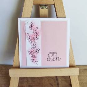Grußkarte Glückwunschkarte "Kirschblüte" aus der Manufaktur Karla