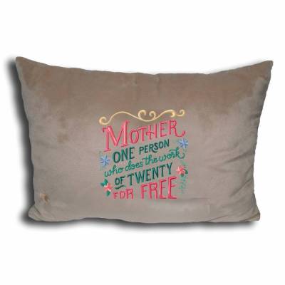 Flauschiges personalisiertes besticktes Kissen Muttertag beste Mama Wunschname Flauschkissen Kuschelkissen bügelfrei