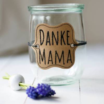 Stickdateien "Danke Mama" und "Danke Mami" - ideal für Muttertag