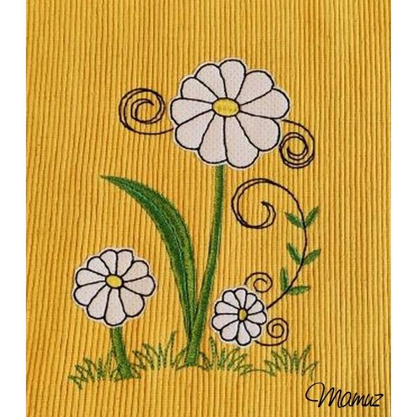 * Fantasie Blume - wunderschöne Frühlingsdeko * Doodle Stickdateien in 6 Größen Bild 1