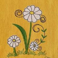 * Fantasie Blume - wunderschöne Frühlingsdeko * Doodle Stickdateien in 6 Größen