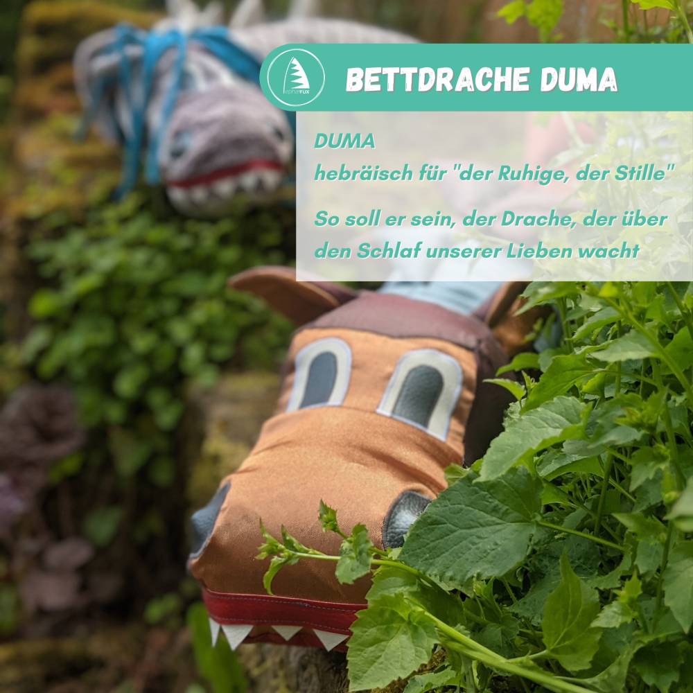 Schnittmuster - Duma der Bettdrache - inkl. Stickdatei, Bettschlange, Nestchen Bild 2