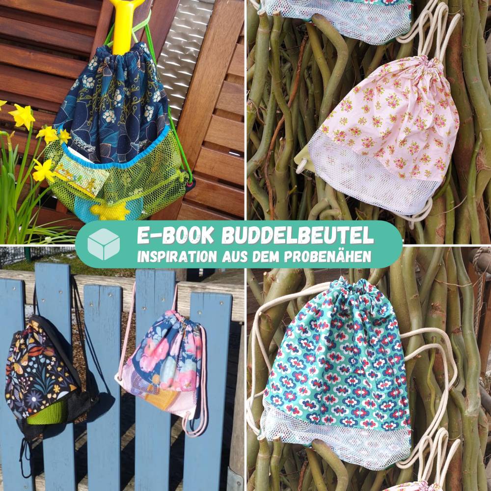 Schnittmuster #buddelbeutel, Sandkasten Rucksack, Sitzkissen, Netztasche Bild 5