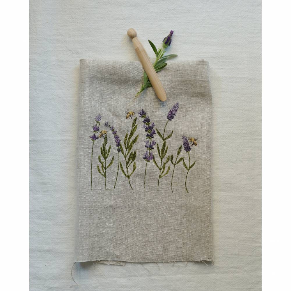 Stickdateien Set Lavendel mit Biene Bild 4