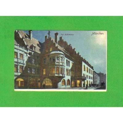 Ansichtskarte München - Königliches Hofbräuhaus - Heliocolorkarte - um 1905
