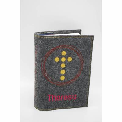 Kreuz im Kreis Hoffnung Gebetbuch Hülle Geschenk Kommunion Firmung Rosenkranz religiös personalisier