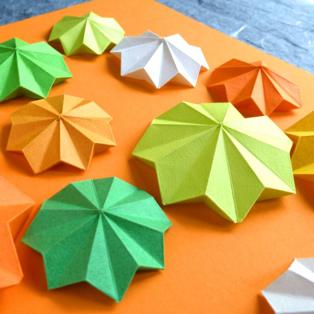 Flowerpower // Origami-Wandbild im Objektrahmen Bild 4