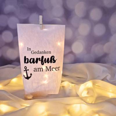 Lichtertüte mit Spruch / Mitbringsel / Wohn Accessoires Dekoration / Geschenkidee unter 10€