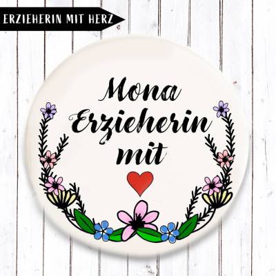 Erzieherin mit Herz *Individualisierbar* Button