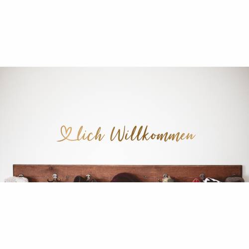 Wandsticker / Wandtatoo fürs Wohnzimmer / Schlafzimmer HERZLICH WILLKOMMEN, wohnzimmer dekoration, home dekoration