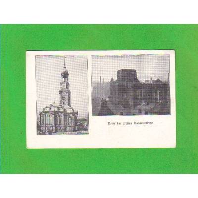 Ansichtskarte Hamburg - Ruine der St. Michaelis-Kirche 