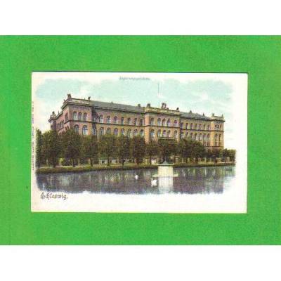 Ansichtskarte - Schleswig - Regierungsgebäude - coloriert - ungelaufen 