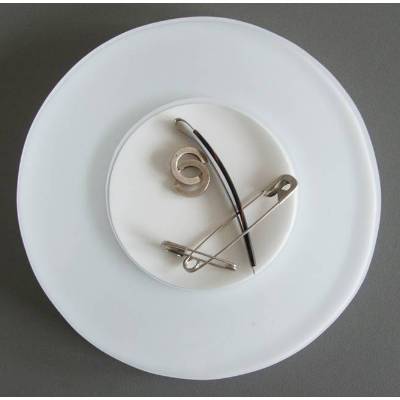 Flache Schmuck-Ablage / kleine Ring-Schale - transparente Optik