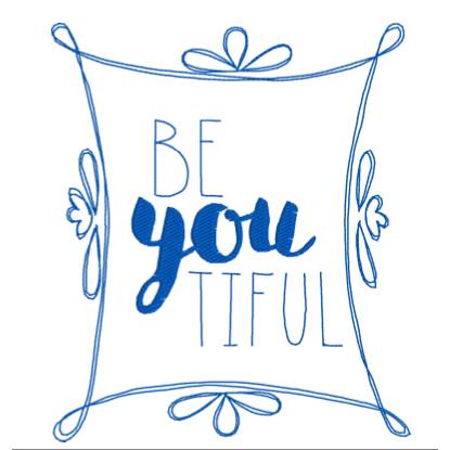 Stickdateien "BeYOUtiful" Bild 1