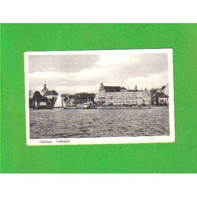 Ansichtskarte - Schleswig - Schleihalle - gelaufen 1957