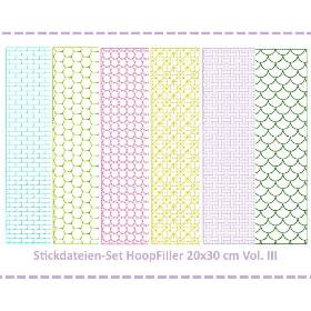 Stickdateien Set HoopFiller 20x30 Vol. III