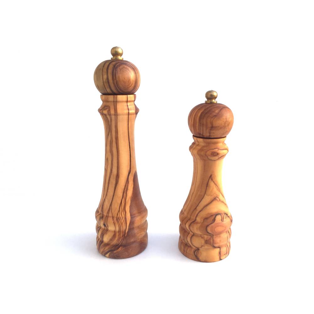 Pfeffermühle, Holz Mühle, handgefertigt aus Olivenholz, Geschenk