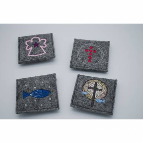 Rosenkranztasche passend zur Gotteslobhülle Geschenk Kommunion Firmung Rosenkranz religiös