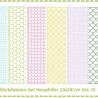 Stickdateien Set HoopFiller 13x18 Vol. III