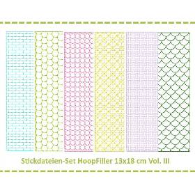 Stickdateien Set HoopFiller 13x18 Vol. III