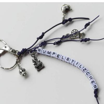 Schlüsselanhänger / Taschenanhänger mit Motto - Märchenzauber - Rumpelstilzchen