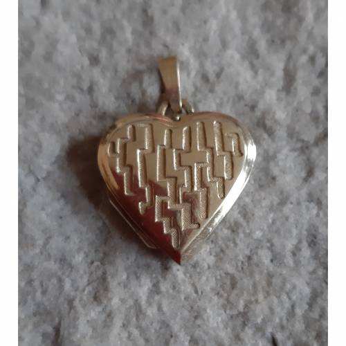 Herz Medaillon vintage Amerikaner Gold
