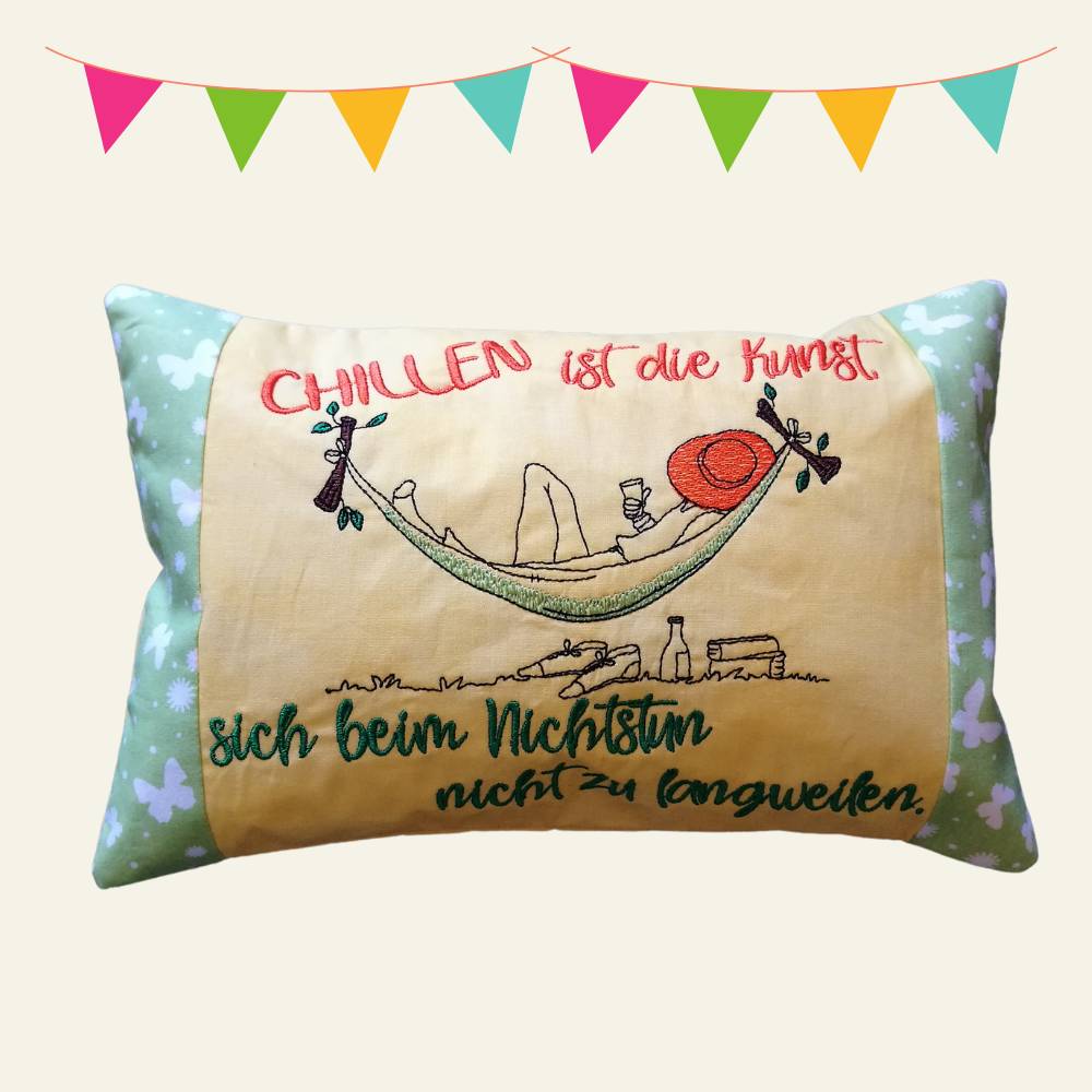 Kissen zum Kuscheln, Größe ca.25 x 19 cm, mit einem kreativen Spruch