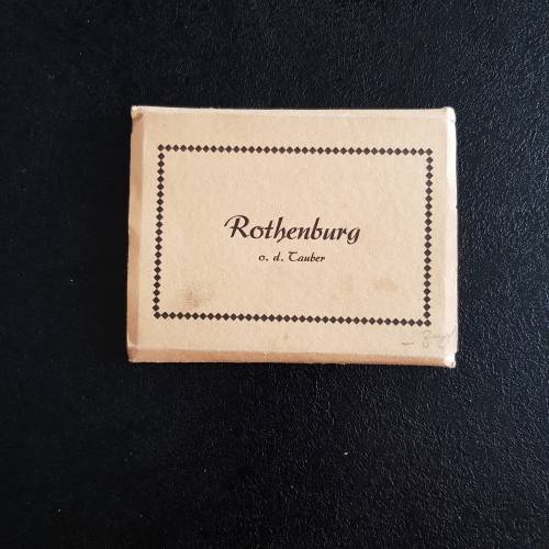 Historische Fotografien: Vintage Rothenburg o.T. – 10 zusammenhängende Ansichtskarten ca. 1940/50er Jahre
