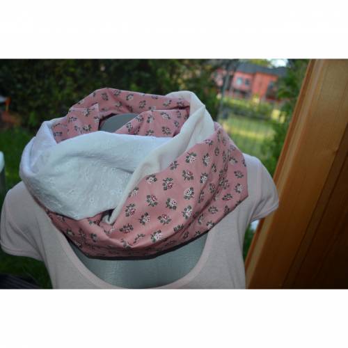 Loop Loopschal Schlauchschal Wickelschal Rosen Spitze Hochzeit