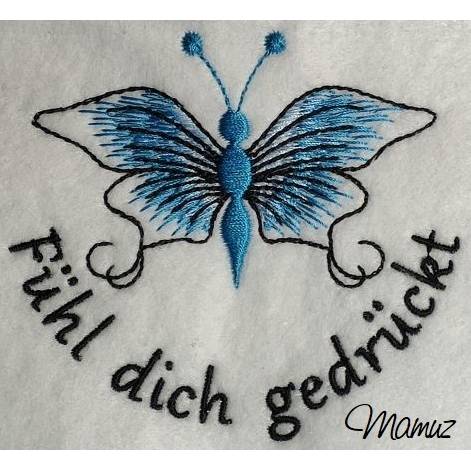 *  wunderschöner Schmetterling mit Sprüche  *  sechs Dateien Bild 3