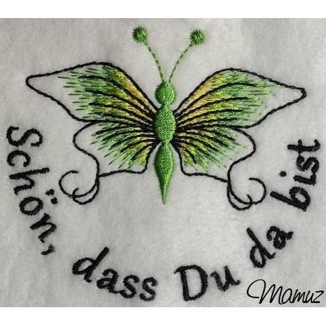 *  wunderschöner Schmetterling mit Sprüche  *  sechs Dateien Bild 5