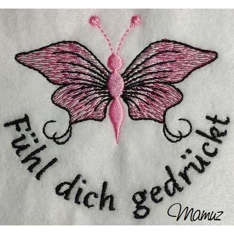 *  wunderschöner Schmetterling mit Sprüche  *  sechs Dateien Bild 7