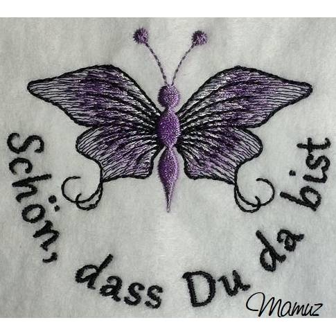 *  wunderschöner Schmetterling mit Sprüche  *  sechs Dateien Bild 9